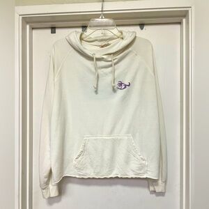 Honolua Wahine Women's Surf Palmset Pullover Hoodie BL1 Bone Large